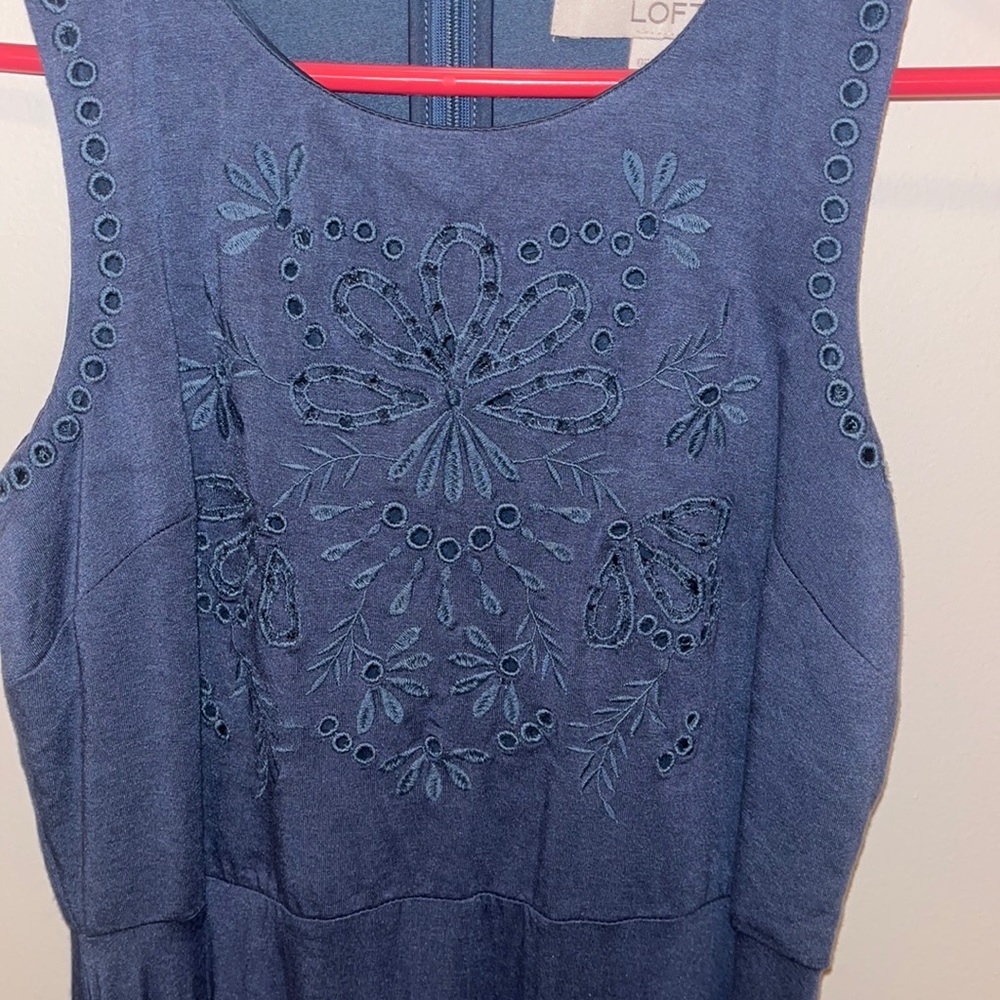 Women’s Loft Blue Detailed Dress